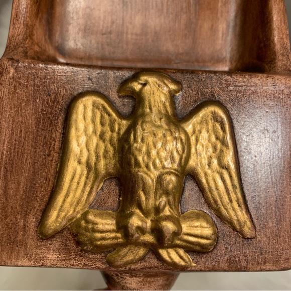 Vintage Ceramic Wall Mount 1972 Gold Eagle Pocket Mailbox Gold Eagle - Picture 6 of 15